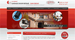 Desktop Screenshot of garagedoor-repairsandiego.com
